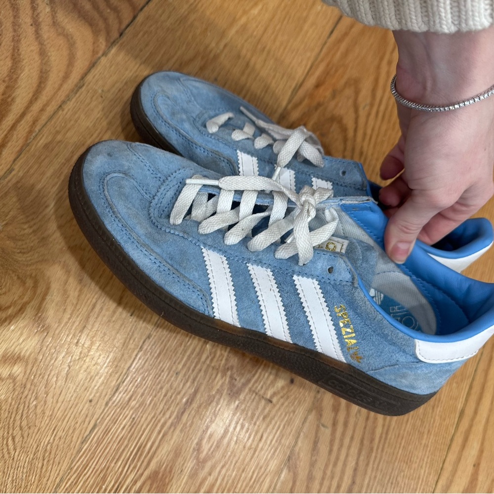 Adidas Blue Suede Sneakers